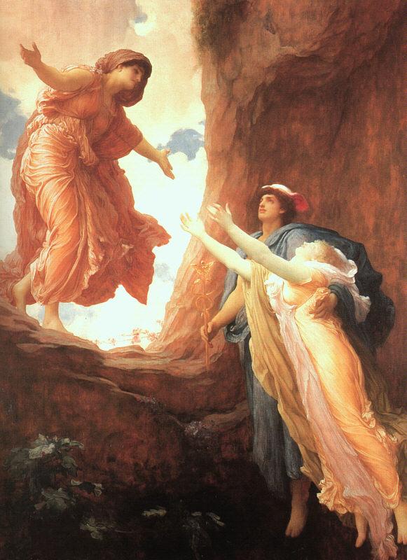 Lord Frederic Leighton The Return of Persephone Sweden oil painting art